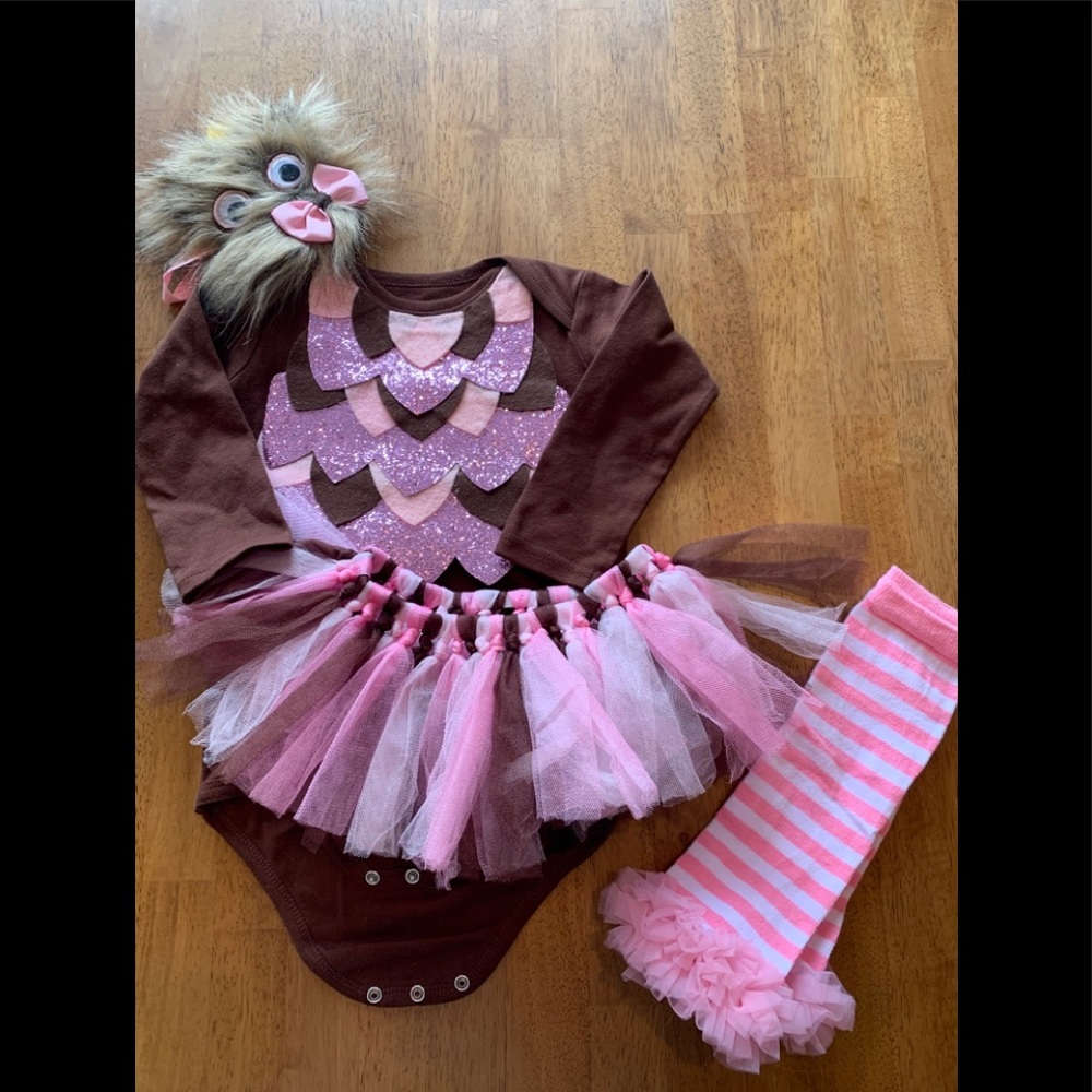 Baby Owl!!! Pink and Brown🦉 costume. Bought on Etsy!